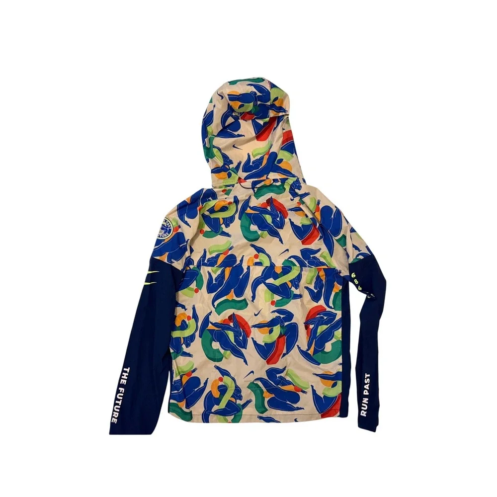 Nike AIR Kelly Anna London Windrunner Running Jacket Navy Multi CZ9184-451 Small